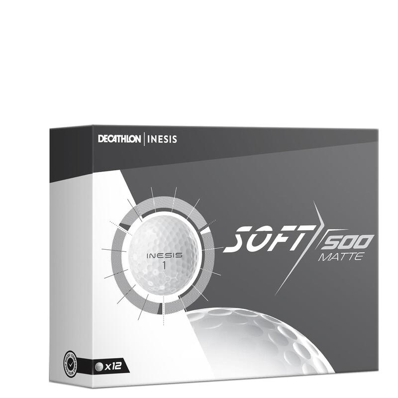 Soft 500 Matt White Golf Ball x12