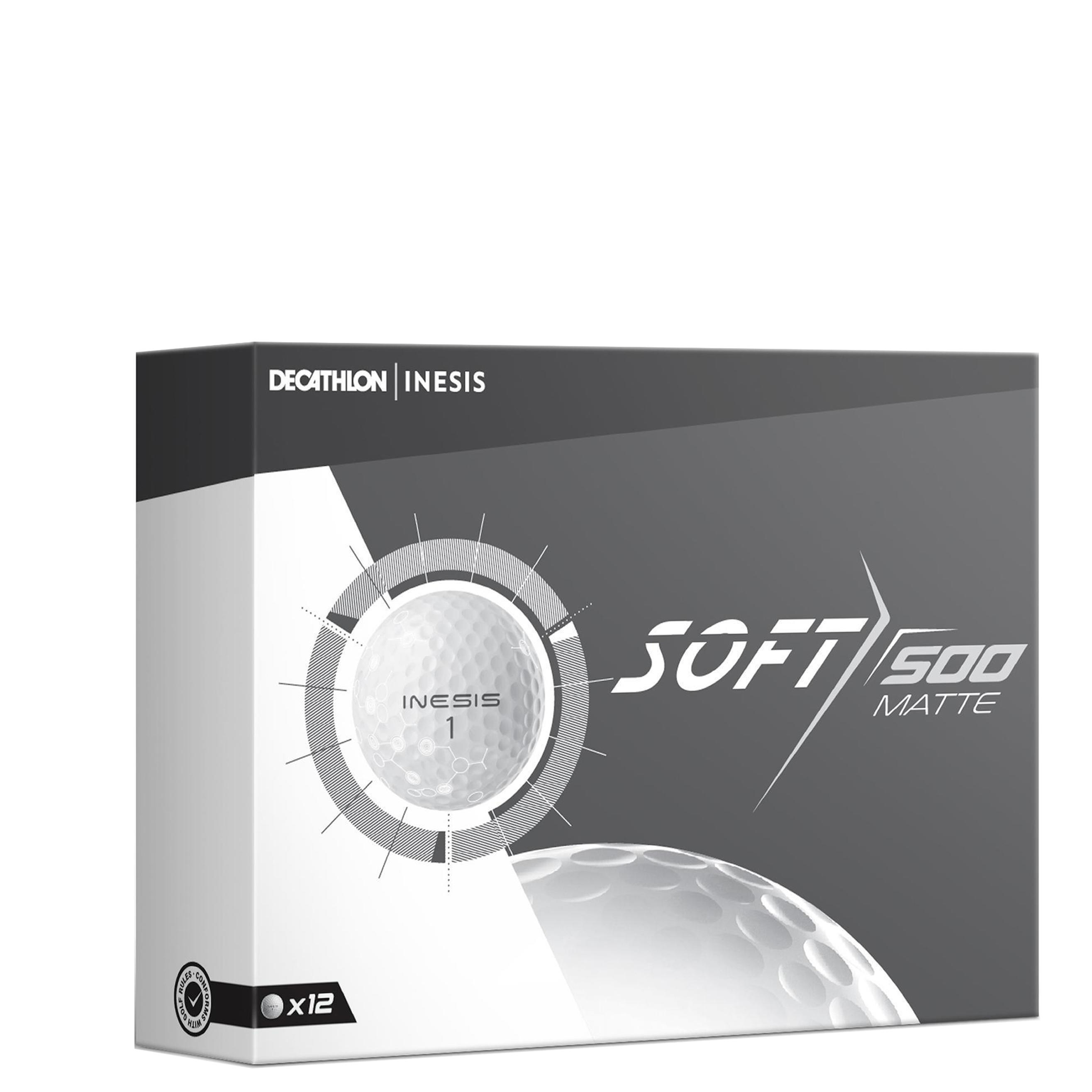 Mingi Golf 500 Soft X12 Alb decathlon.ro imagine 2022
