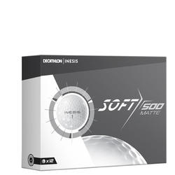Soft 500 Matt White Golf Ball x12