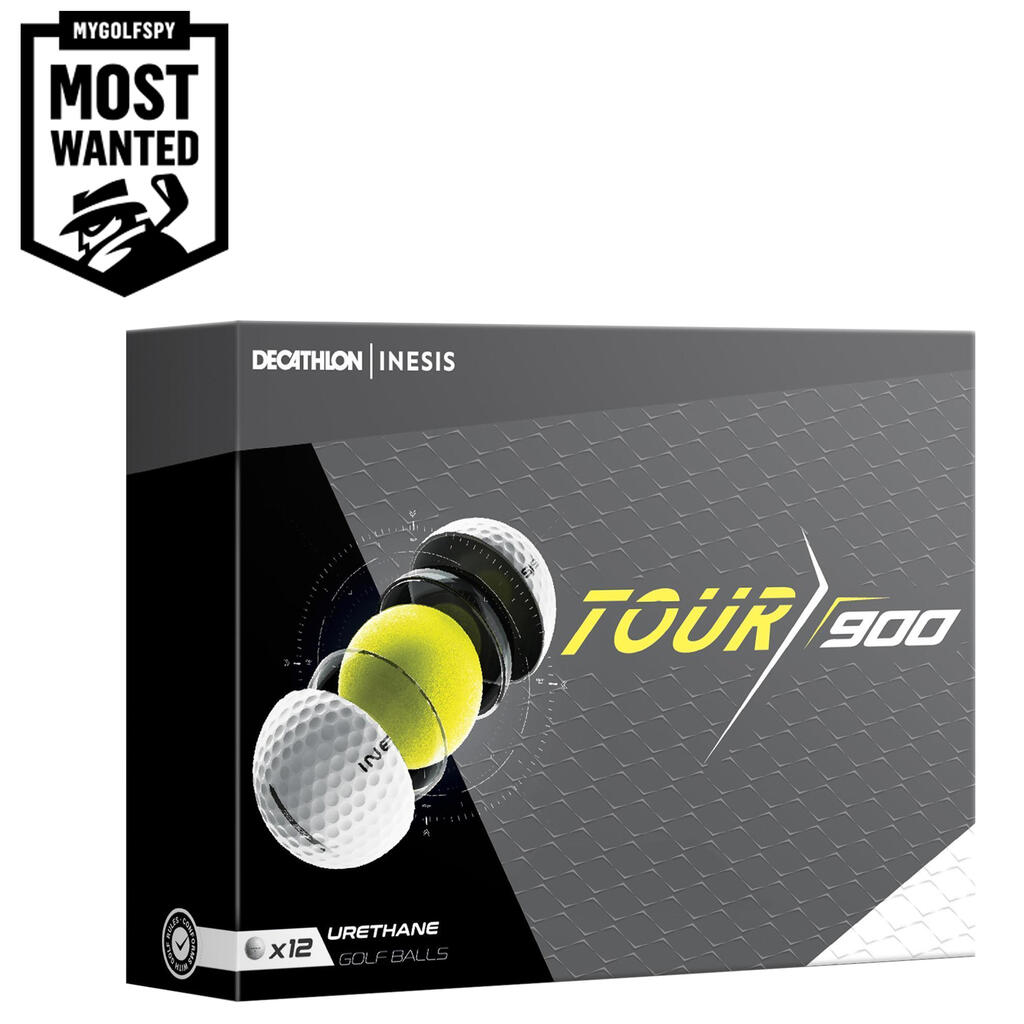 GOLF BALLS x12 - INESIS TOUR 900 WHITE