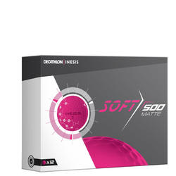Balle de golf SOFT 500 Matte X12 Rose