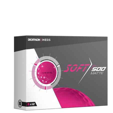 Soft 500 Matt Pink Golf Ball x12