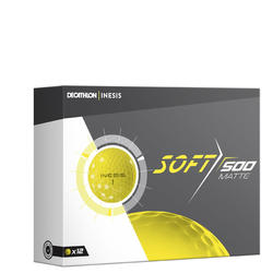 Balle de golf SOFT 500 Matte X12 Jaune