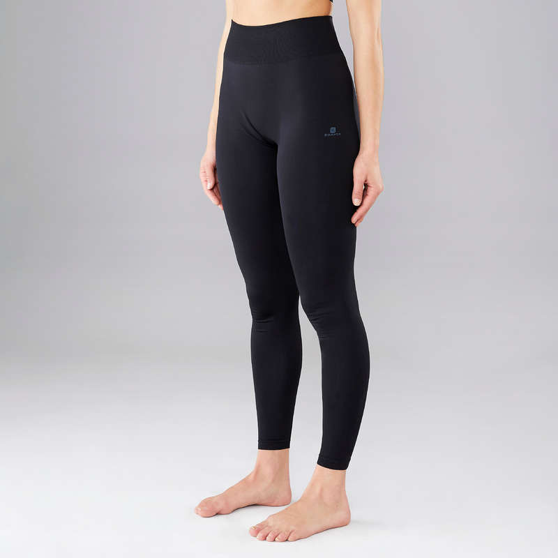 WOMEN MODERN JAZZ DANCE APPAREL, TOEPADS Street Dance and Urban Dance - Seamless Dance Leggings DOMYOS - Sports