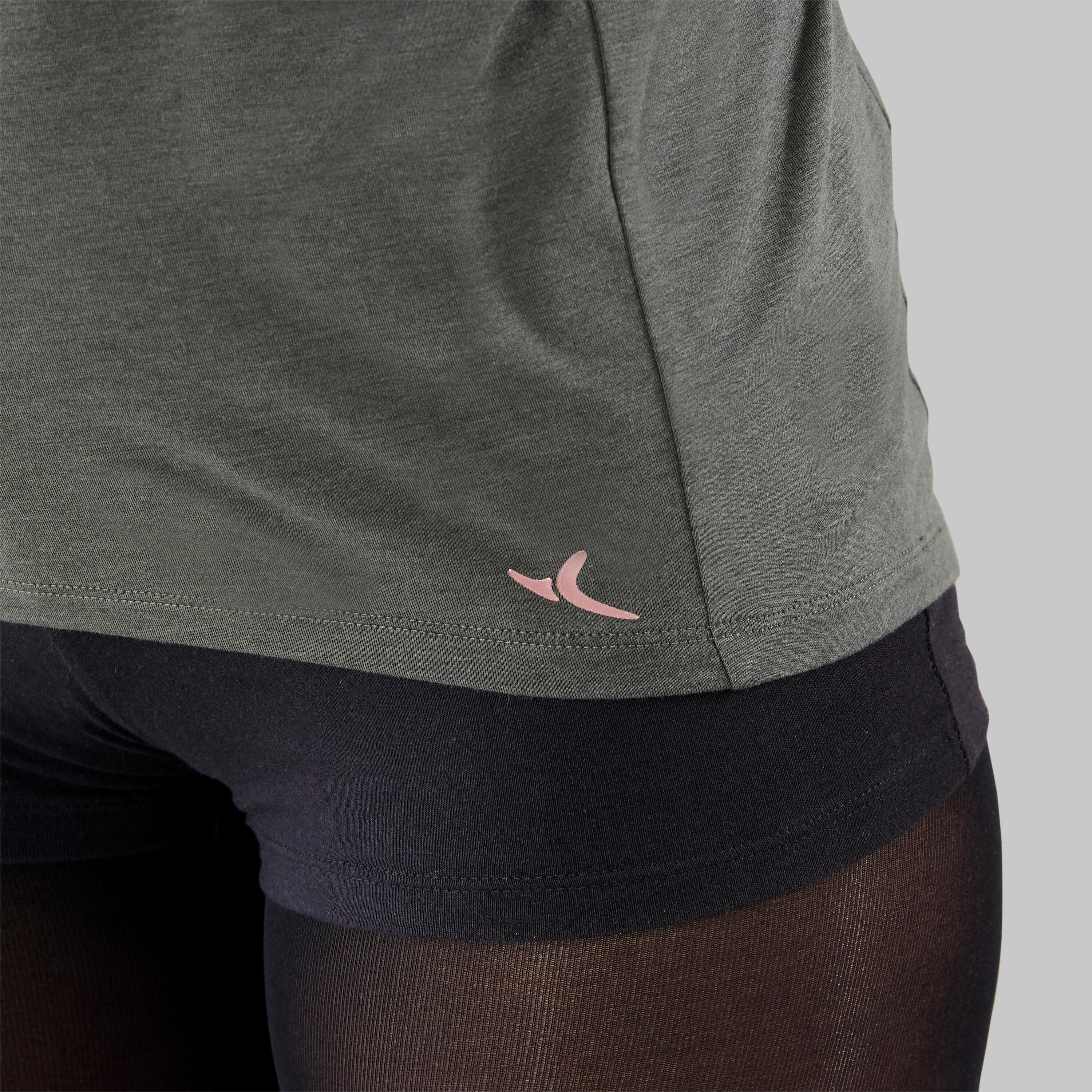 Women's Modern Dance Message T-shirt - Olive Black 10/15
