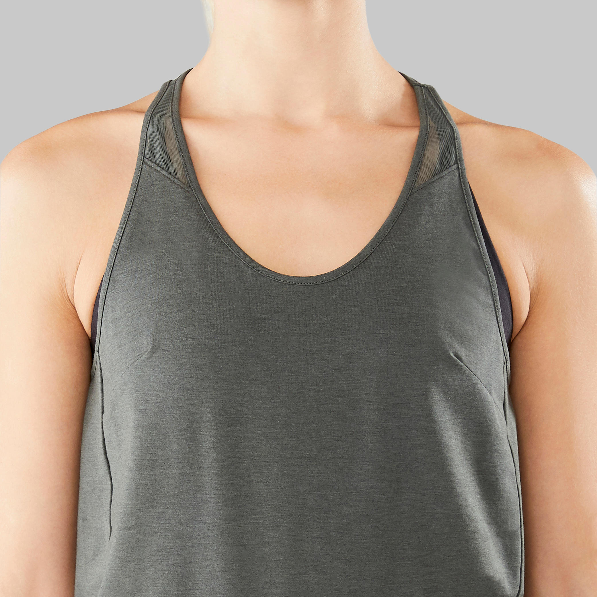 Women's Modern Dance Tank Top - Olive Black 6/14