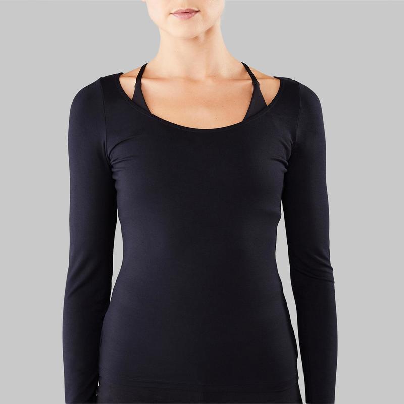 tee shirt manche longue femme decathlon