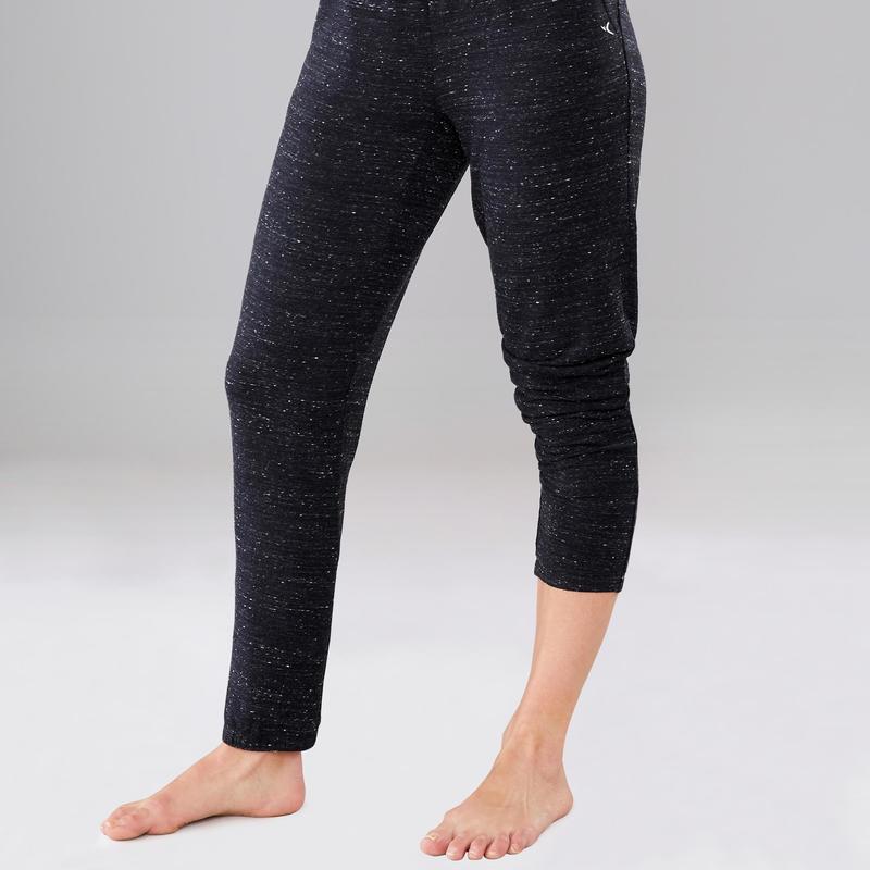 Modern Dance Bekleidung Tanz Hose fließend Damen schwarz meliert Modern Dance Bekleidung Tanz Hose fließend Damen schwarz meliert