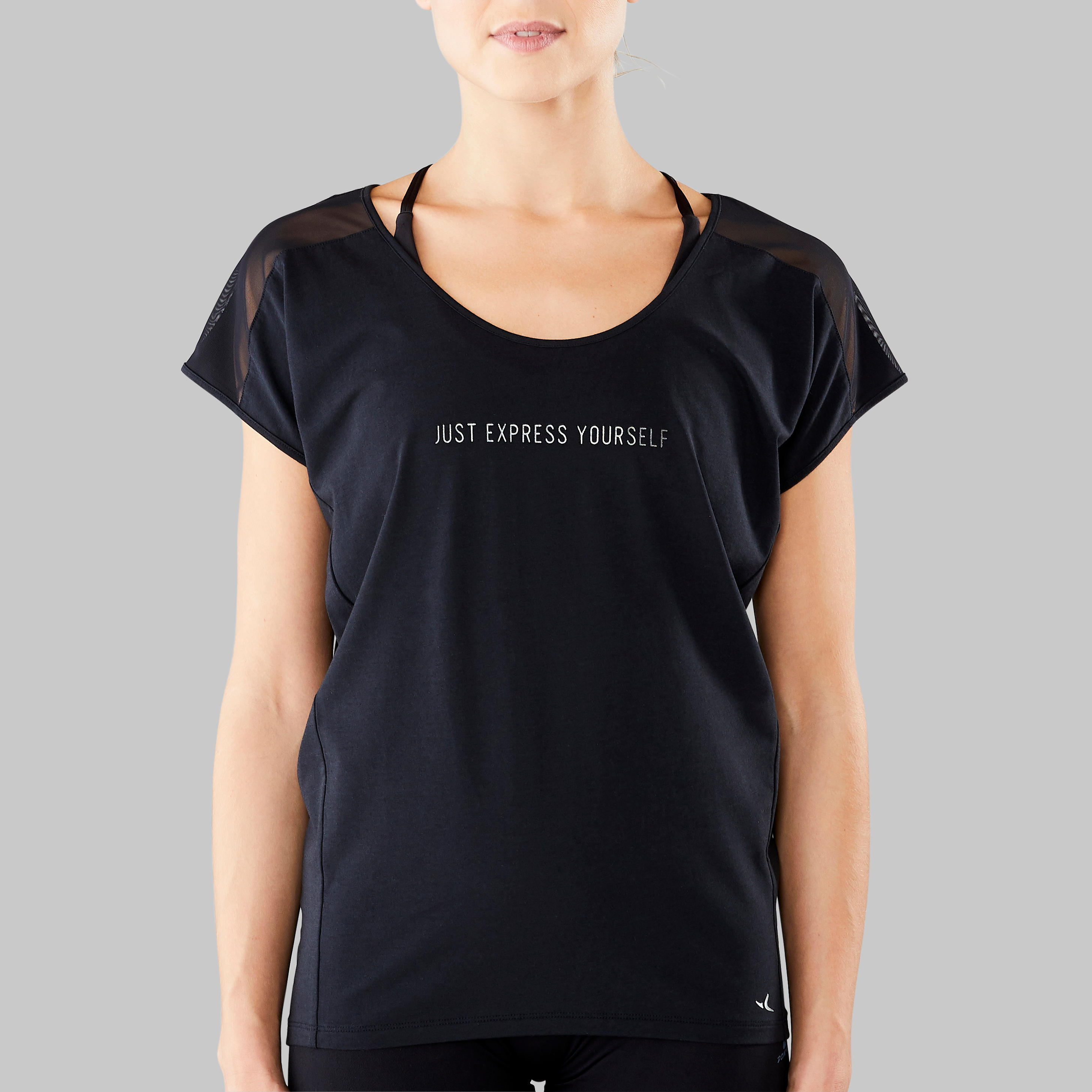 Women's Modern Dance Message T-Shirt - Black 6/13
