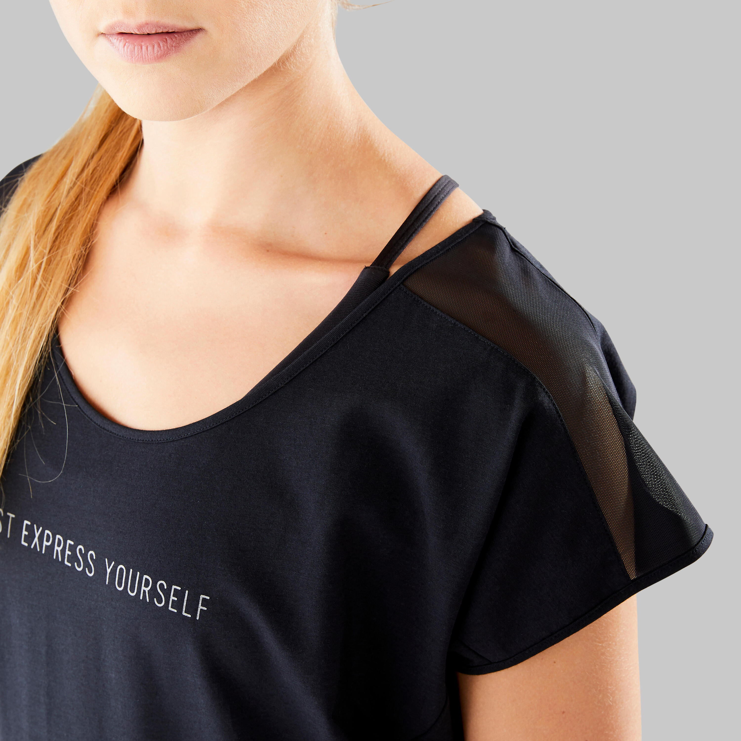 Women's Modern Dance Message T-Shirt - Black 9/13