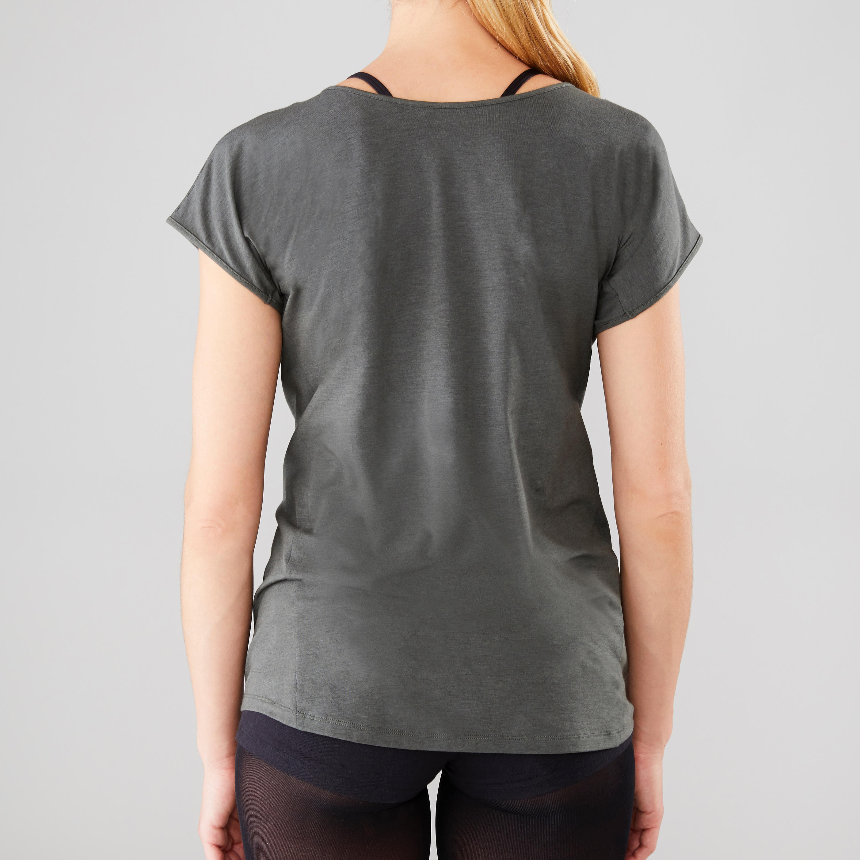 Women's Modern Dance Message T-shirt - Olive Black 8/15