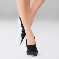 Zapatillas Danza Modern'jazz Negro Piel Flexible T. 30-40