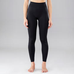 Mallas Leggings danza moderna vientre plano Mujer Domyos negro