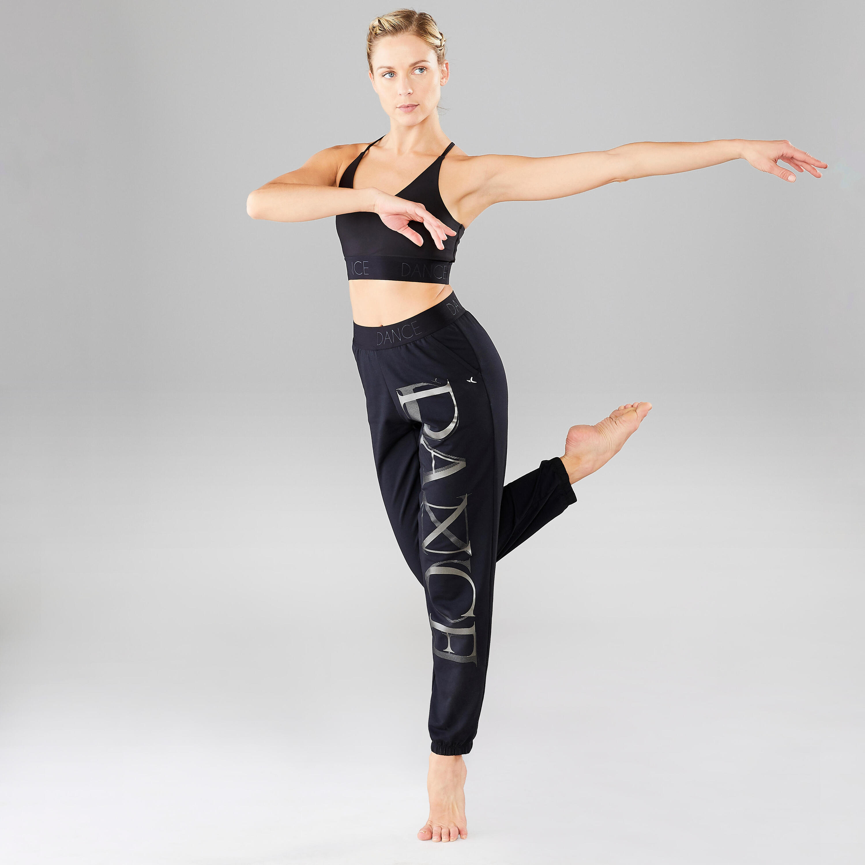 Women's Adjustable Floaty Modern Dance Bottoms - Black 2/15