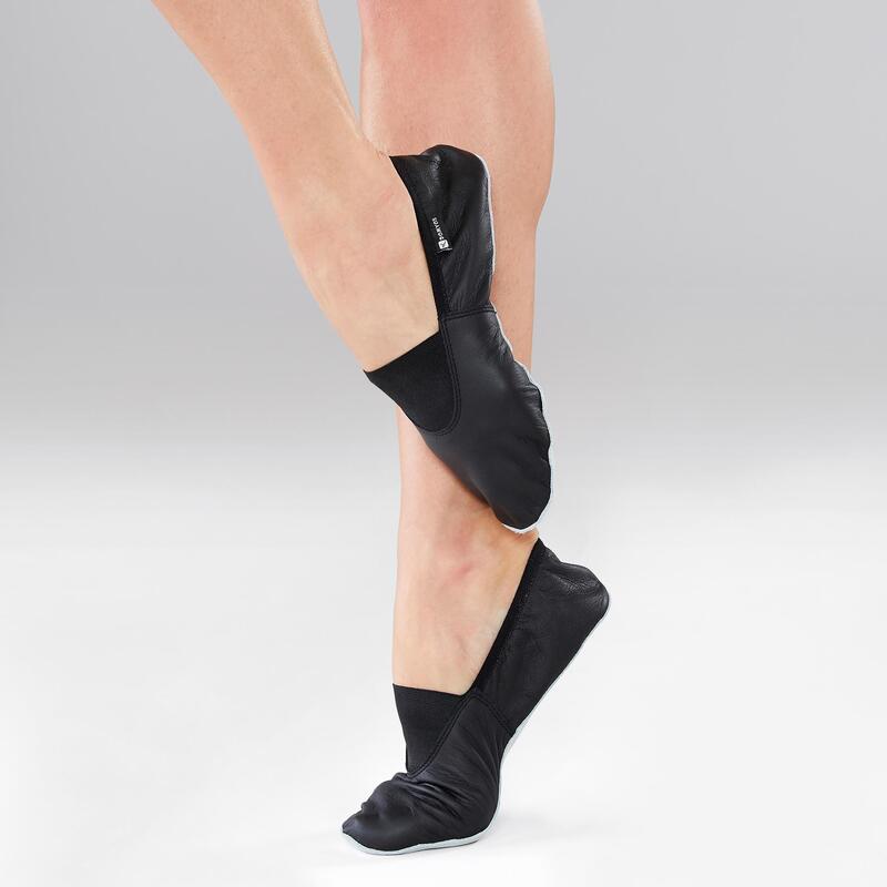 Chaussons de danse modern'jazz cuir souple T30-40