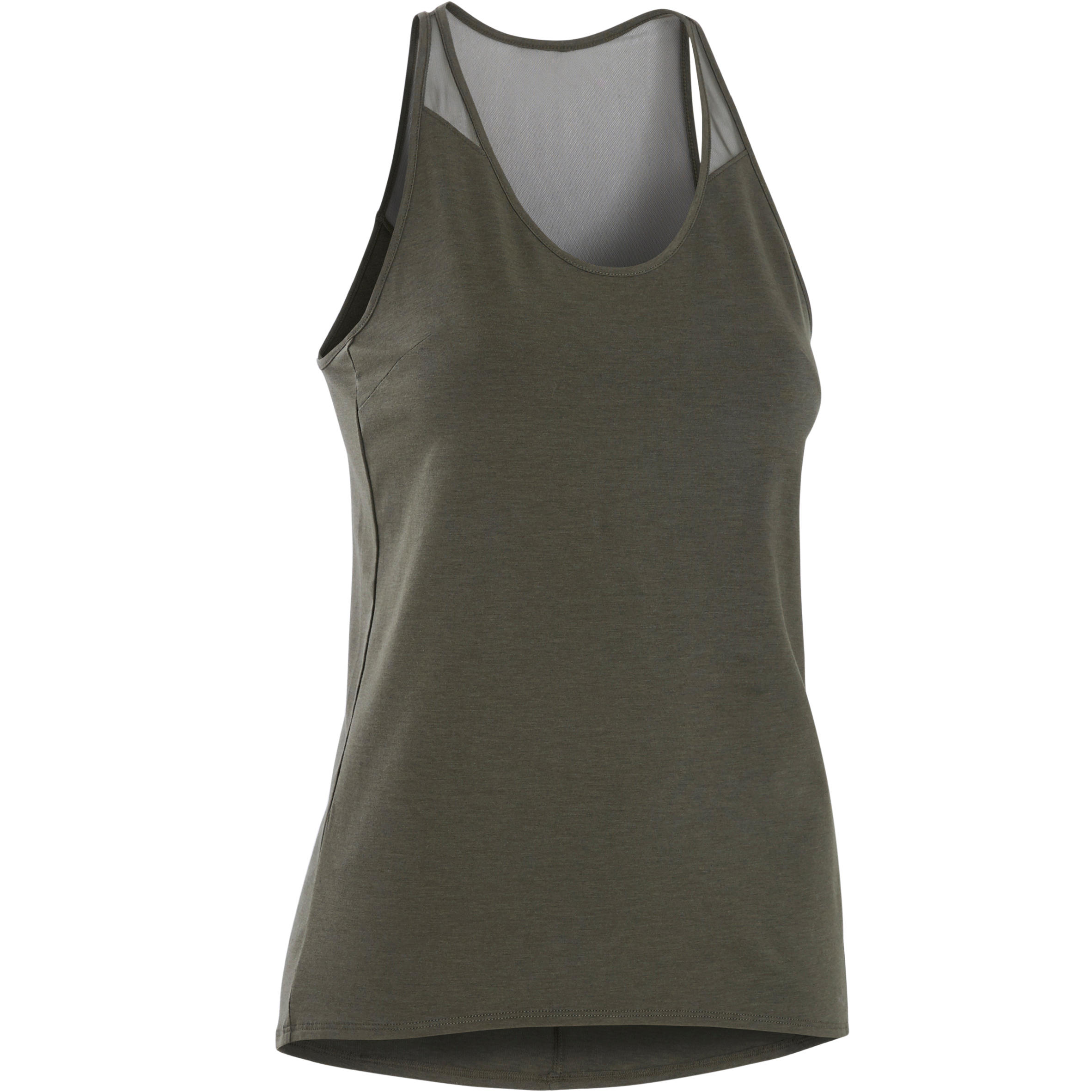 Women's Modern Dance Tank Top - Olive Black 1/14