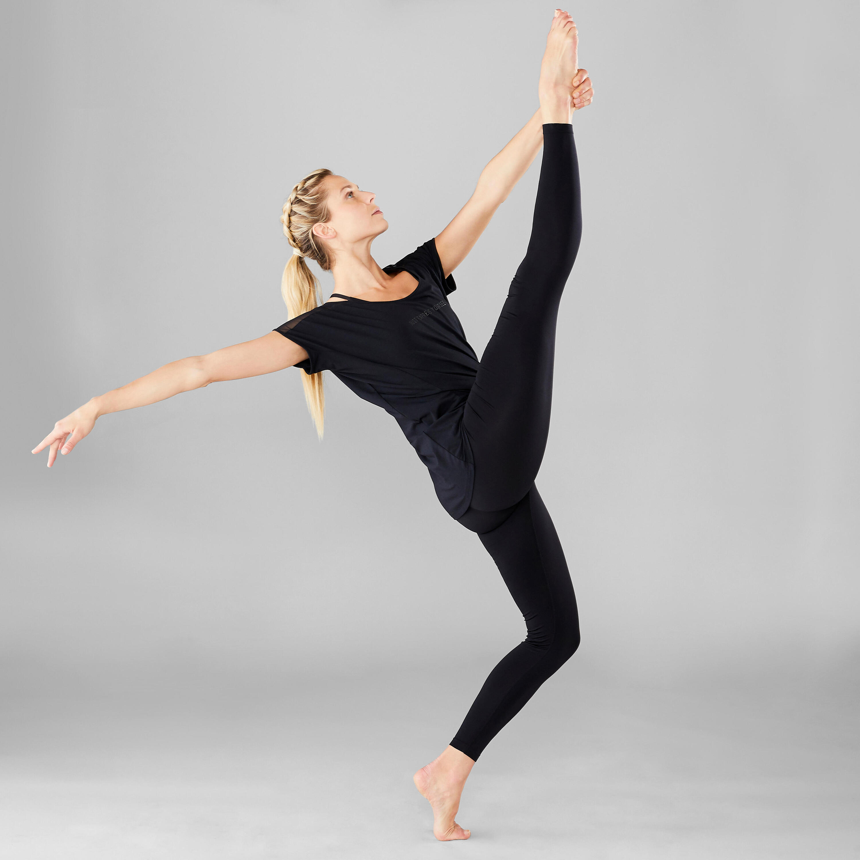 Women's Modern Dance Message T-Shirt - Black 5/13