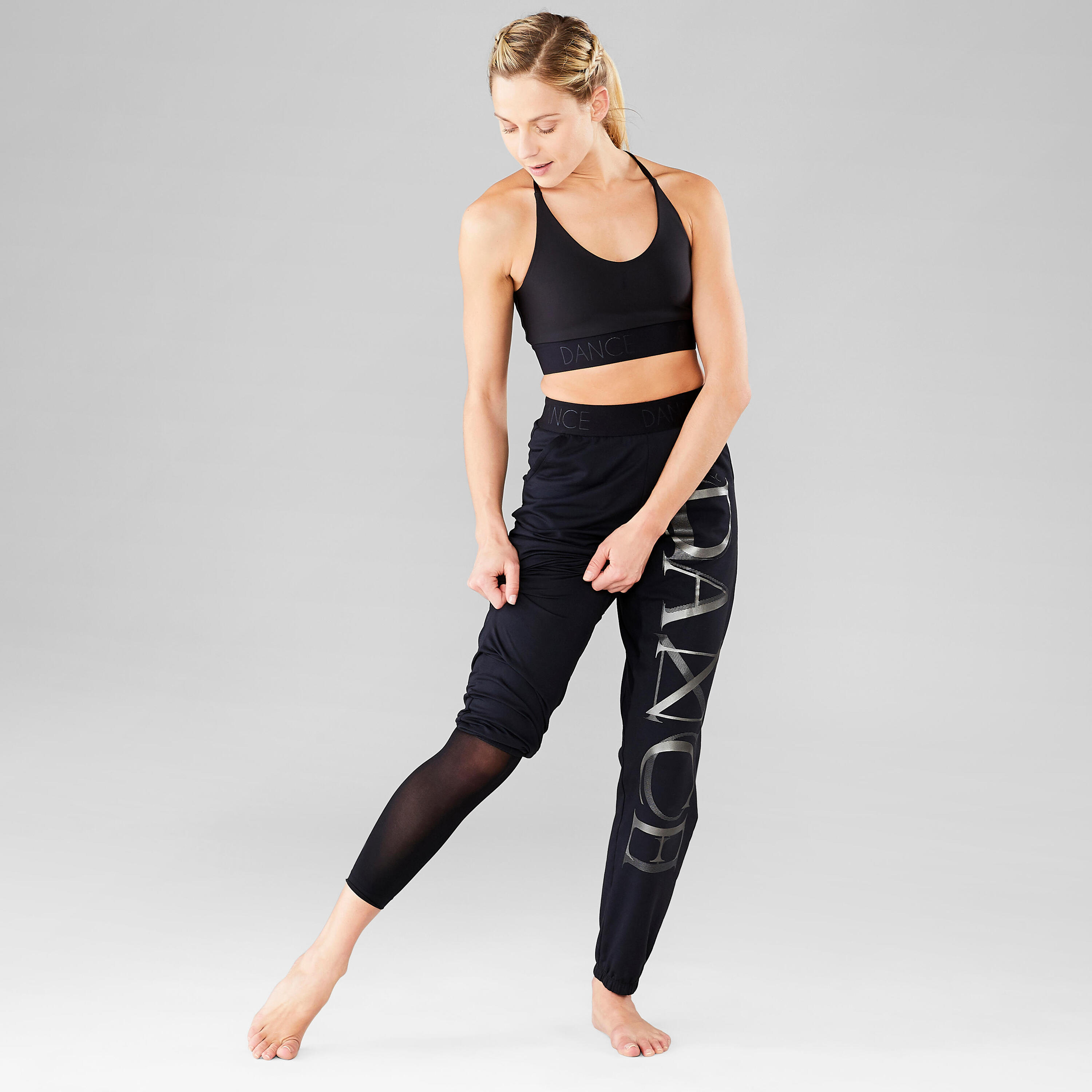 Women's Adjustable Floaty Modern Dance Bottoms - Black 3/15