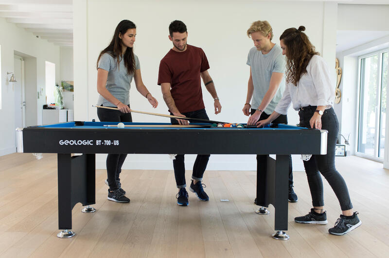 Hoe stel je je biljarttafel af?