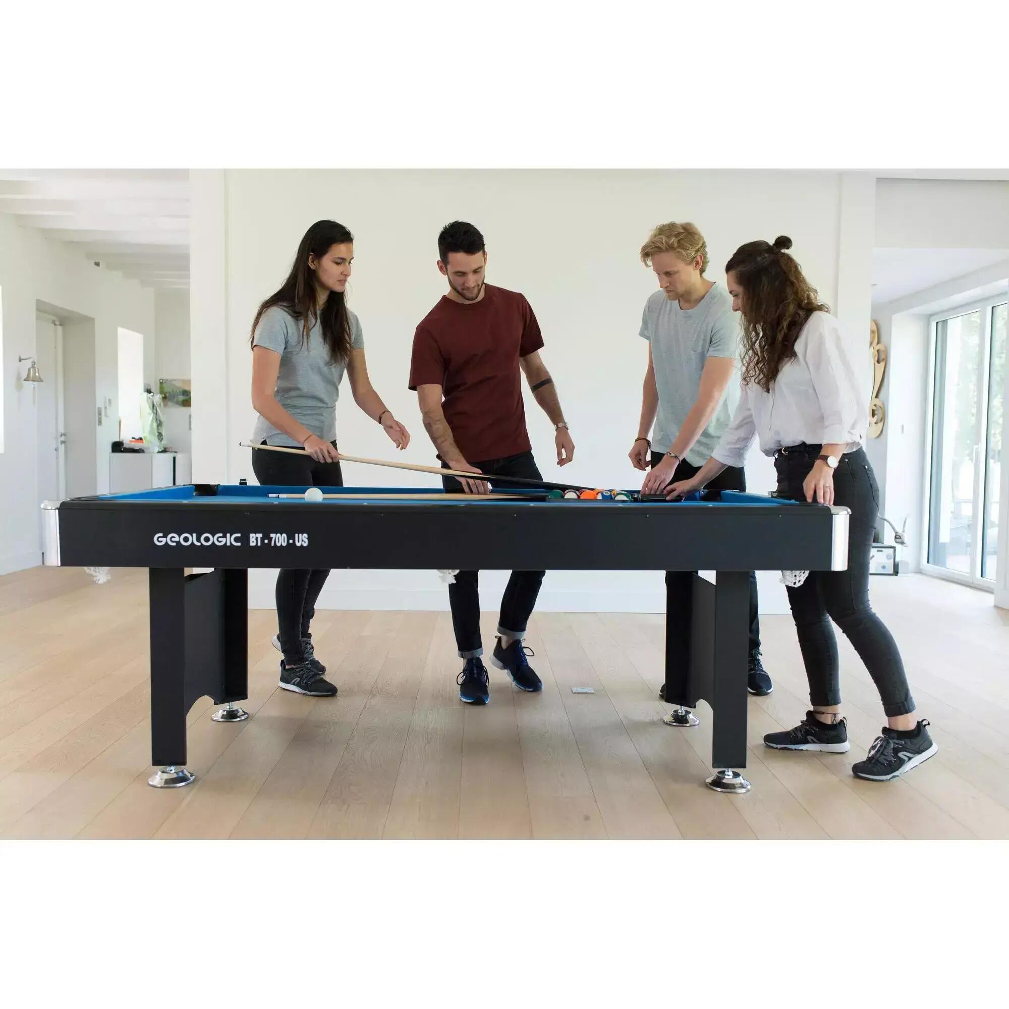 Hoe stel je je biljarttafel af?