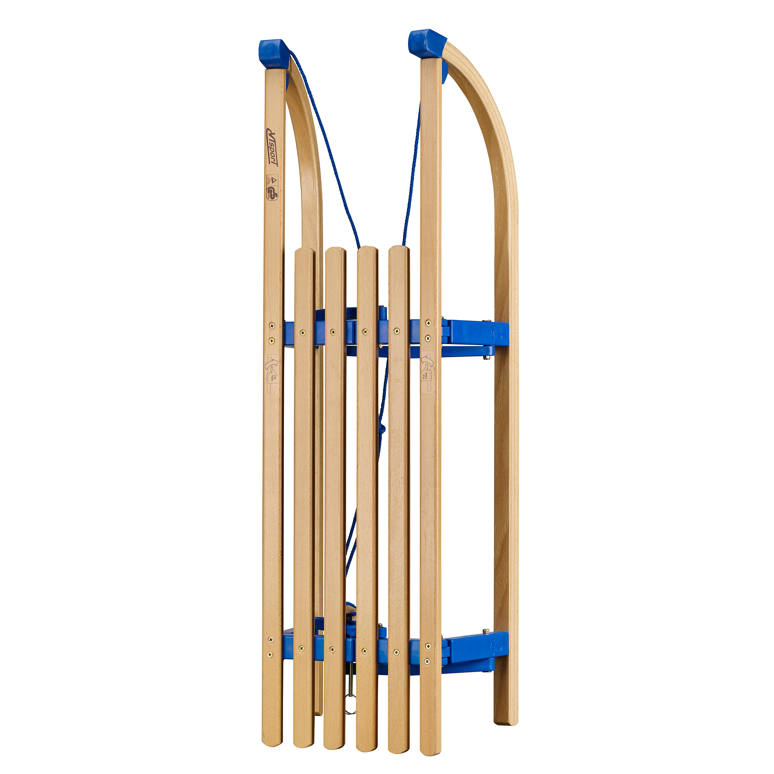 Opklapbare houten slee Davos 100 cm 6/9
