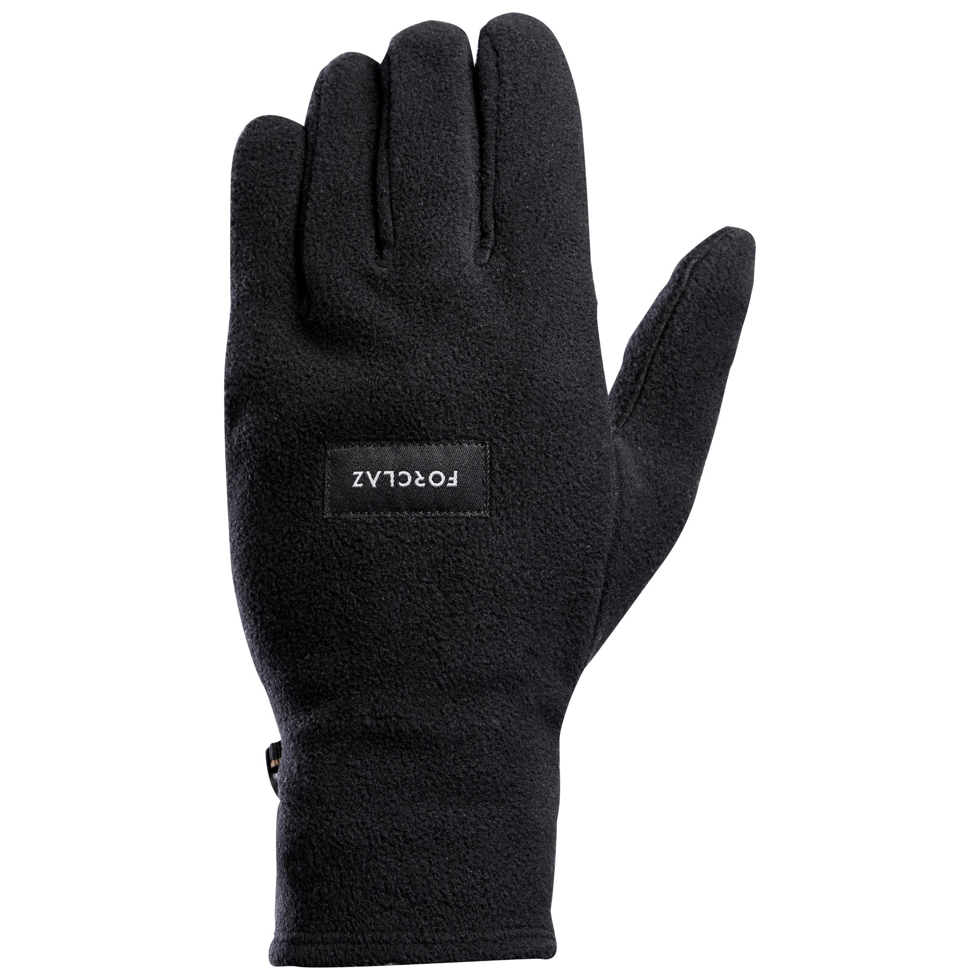 Adult Fleece Mountain Trekking Gloves TREK100 Black forclaz