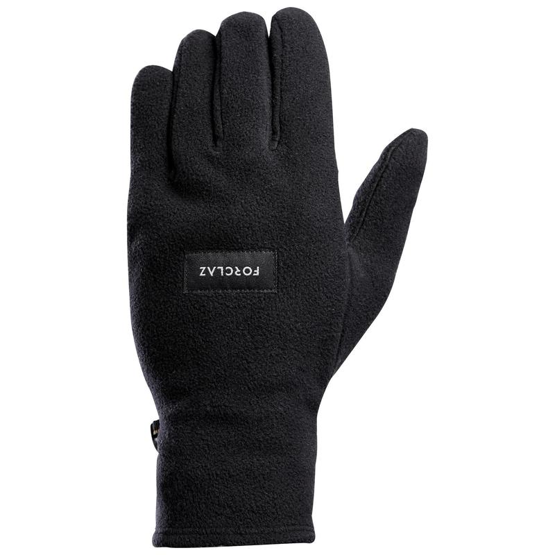 Turistické fleecové rukavice TREK 100 černé