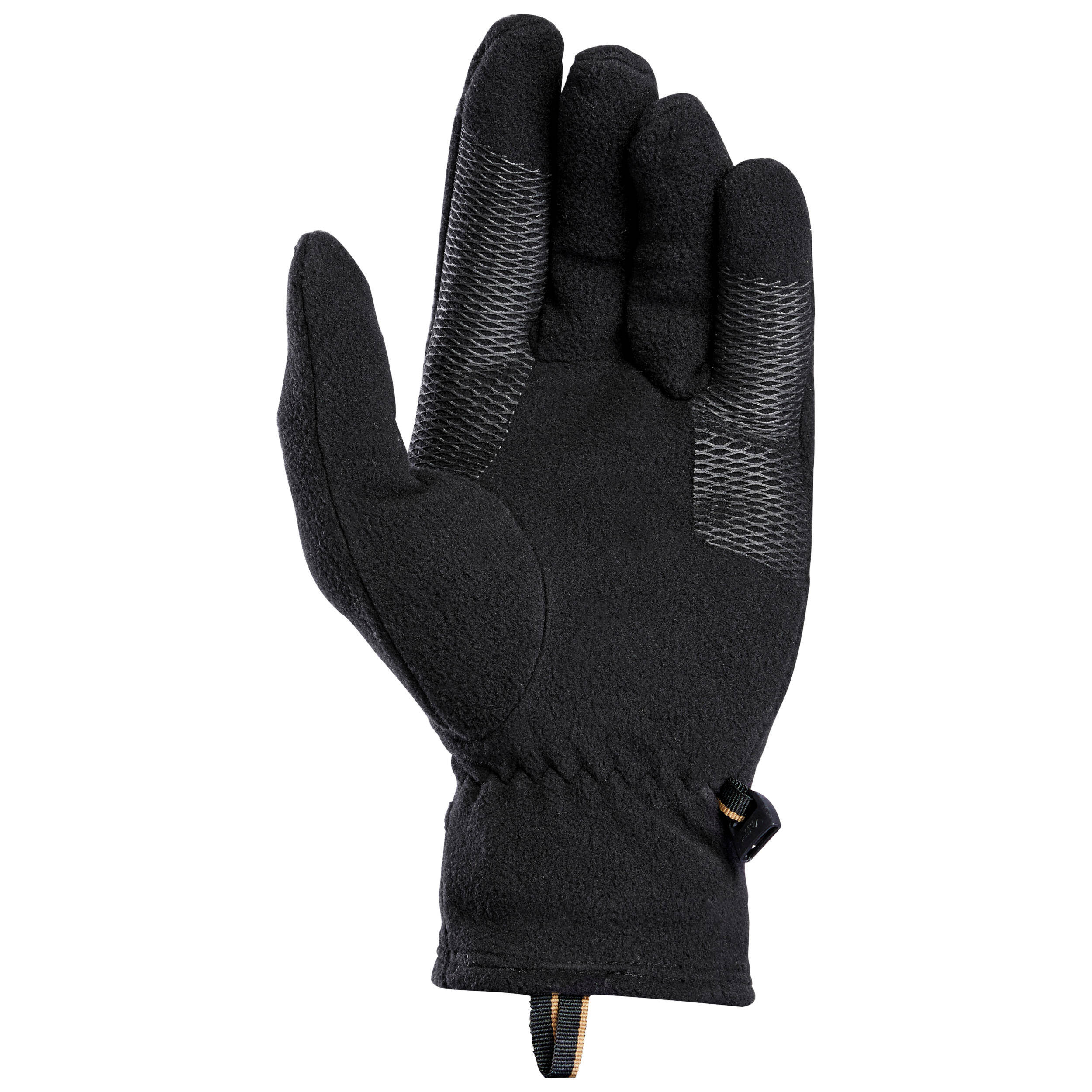Adult mountain trekking fleece gloves -   MT100 Black -  3