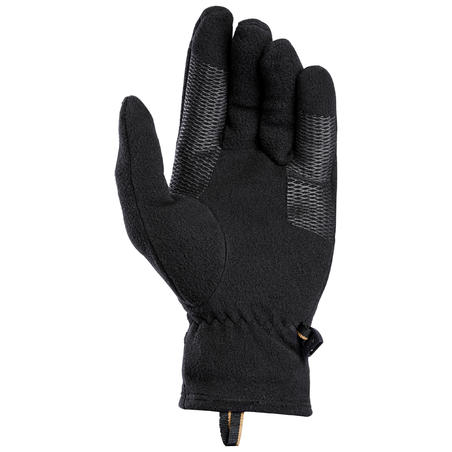 Gants polaire de trekking montagne -   MT100 noir - adulte