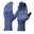 Adult Mountain Trekking Merino Wool Liner Gloves - TREK 500 Blue