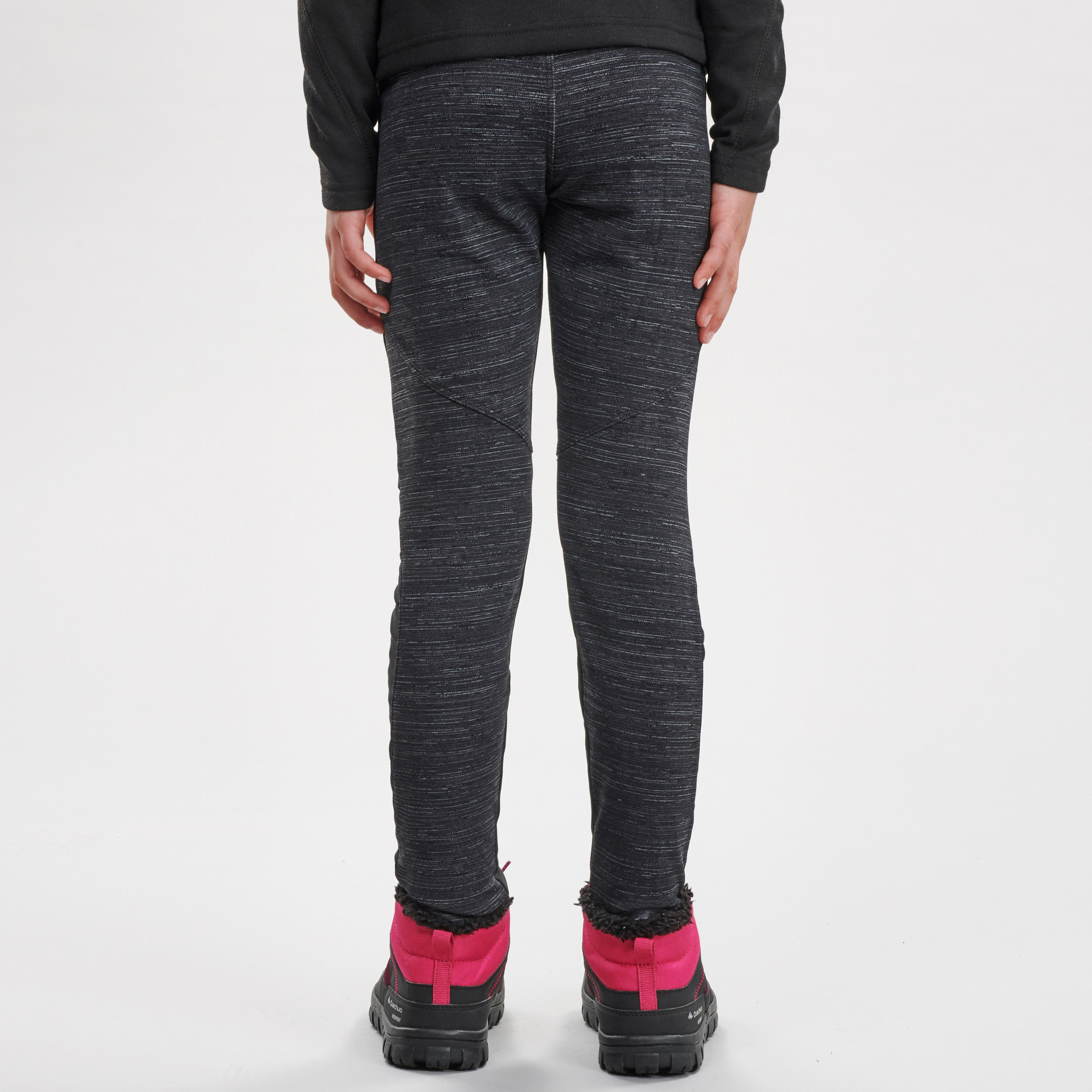 KIDS’ WARM HIKING LEGGINGS - SH100 - 7-15 YEARS 6/15