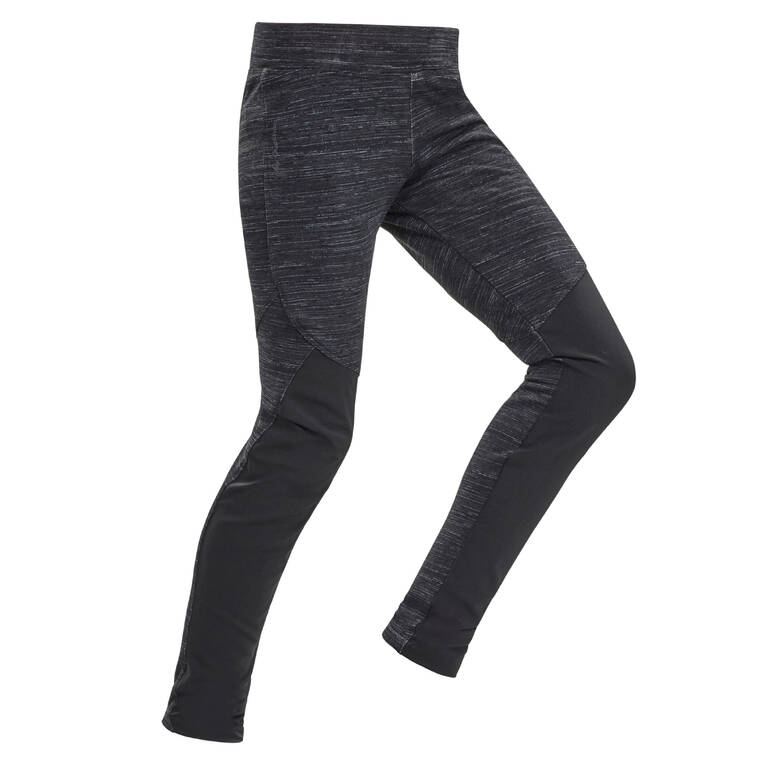 KIDS’ WARM HIKING LEGGINGS - SH100 WARM - 7-15 YEARS