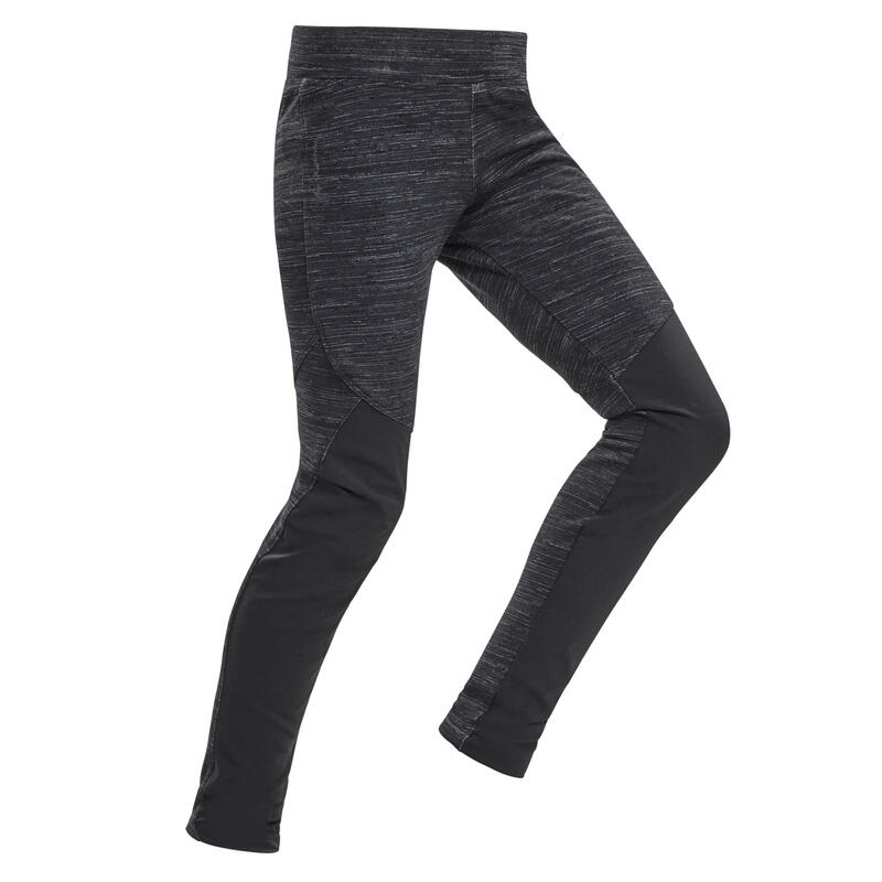 Leggings trekking neve bambina SH100 neri