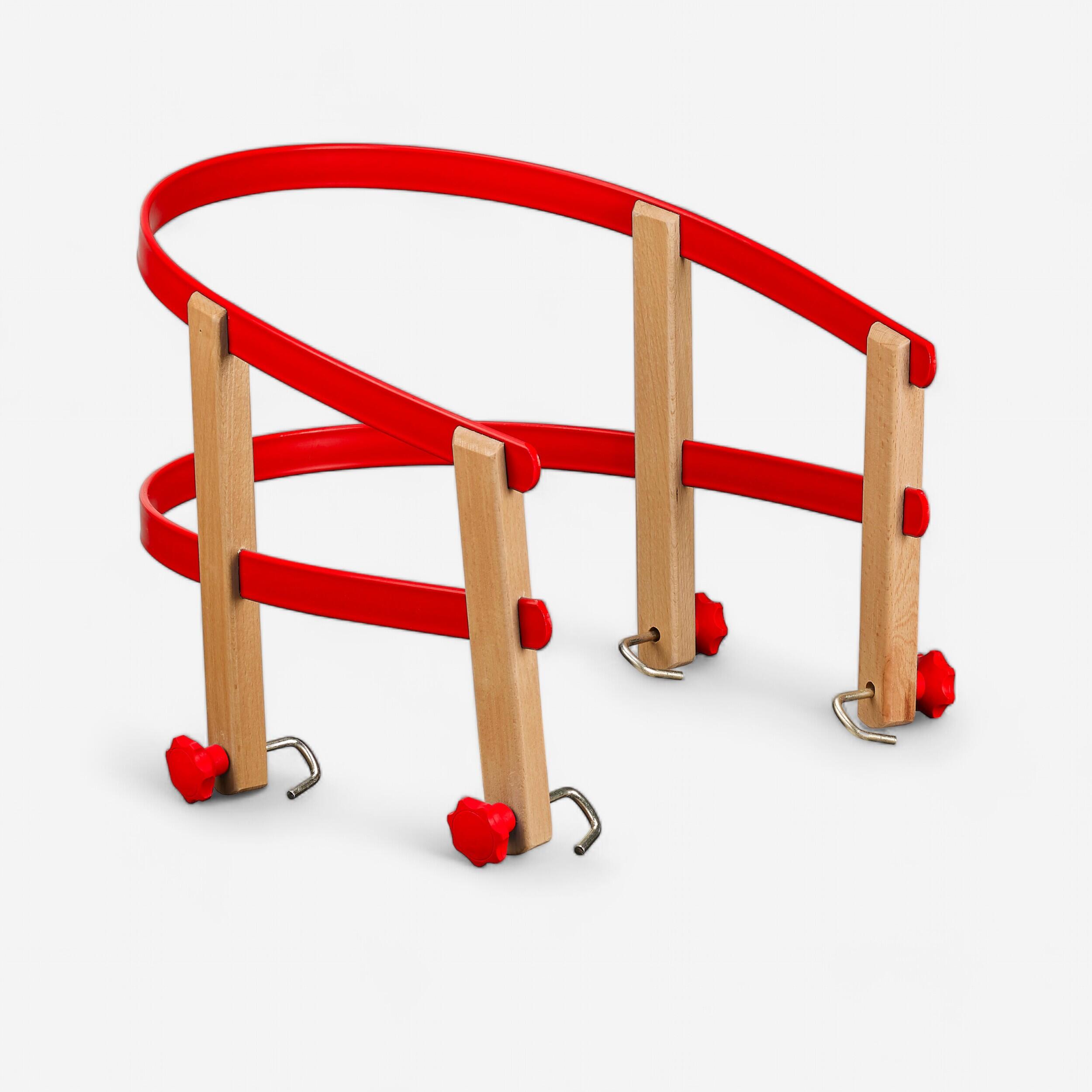 VT SPORT Kinderzitje voor houten slee rood | Decathlon