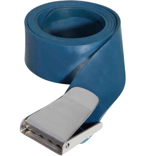 
      Freediving FRD500 rubber weight belt with metal buckle - Blue
  