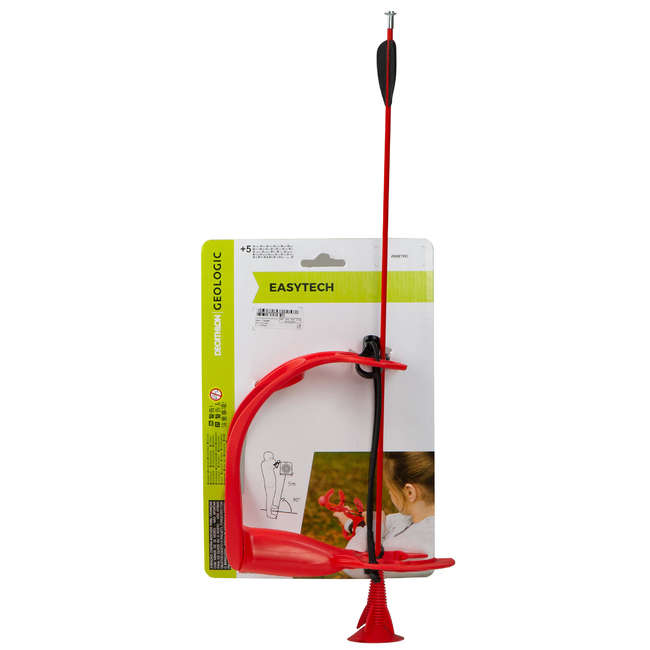 GEOLOGIC Archery Set Easytech Red Decathlon