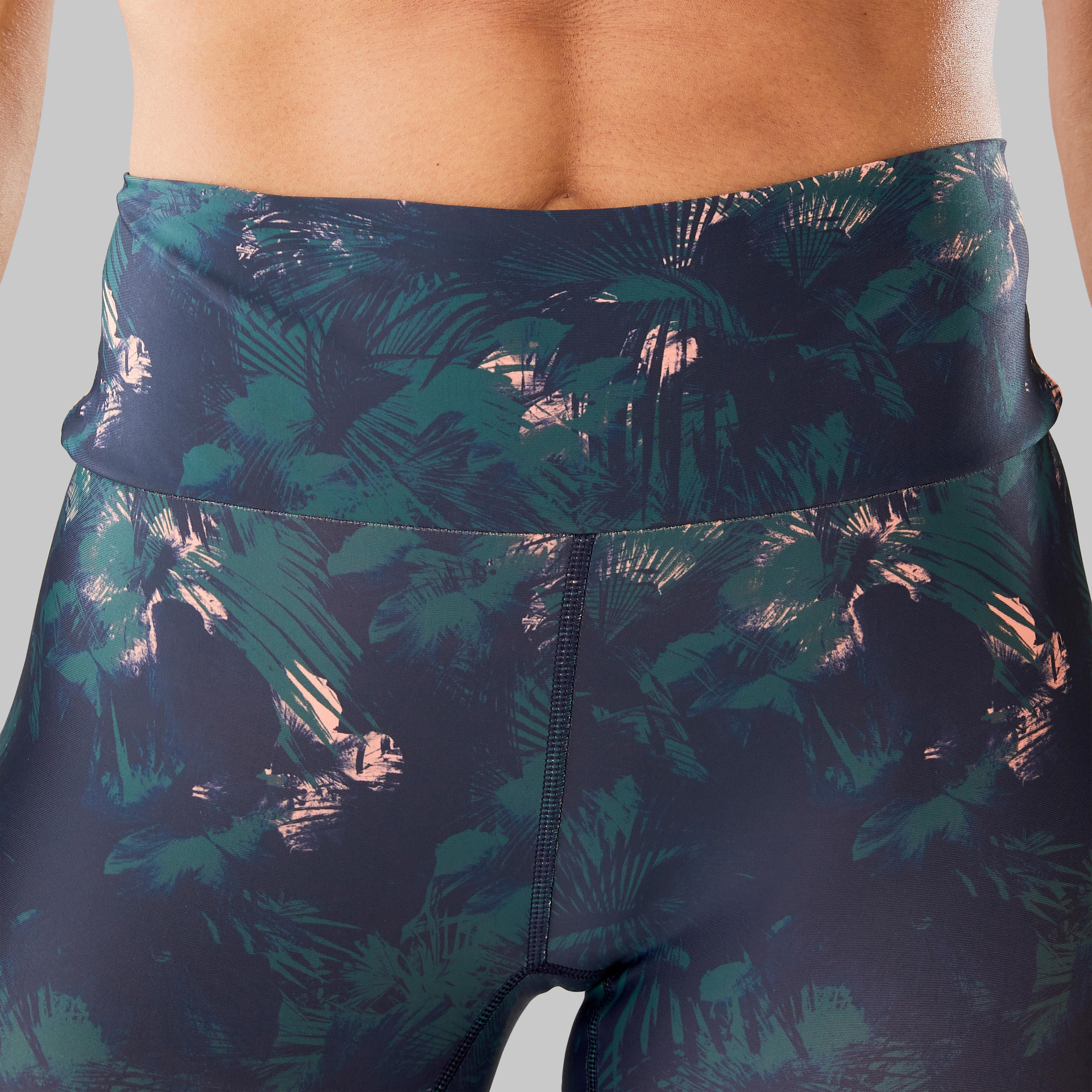Women's Fitness Dance Leggings - Green/Pink Print 10/17