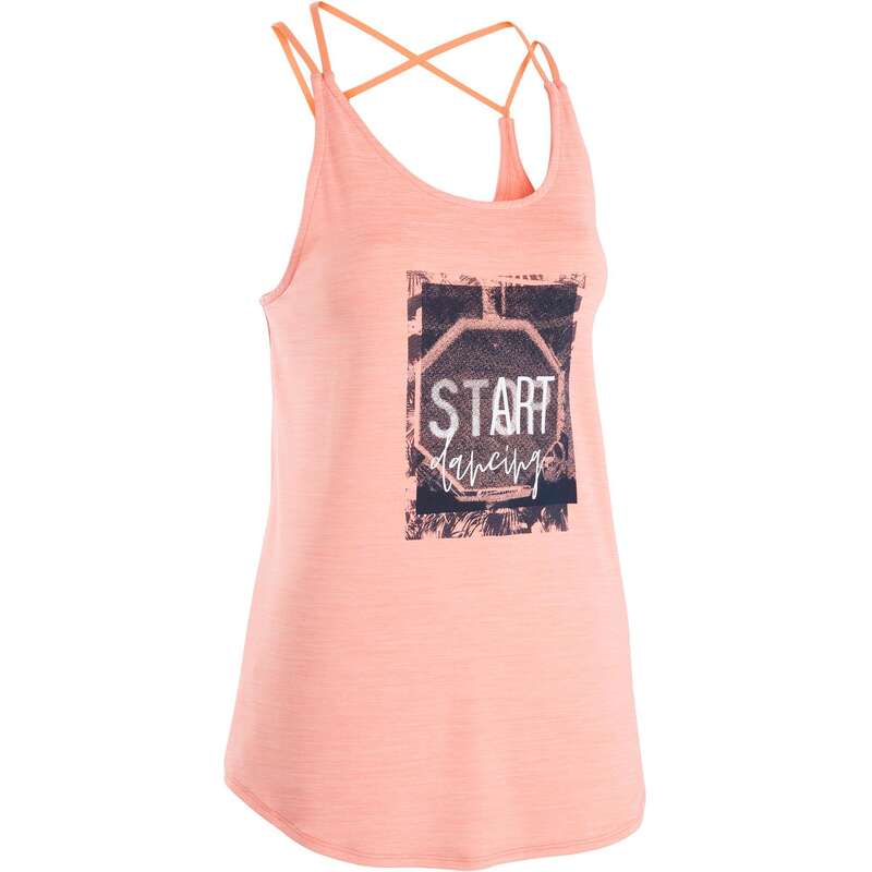 FITNESS DANCE WOMEN APPAREL Street Dance and Urban Dance - Women's Fitness Dance Tank Top DOMYOS - Sports