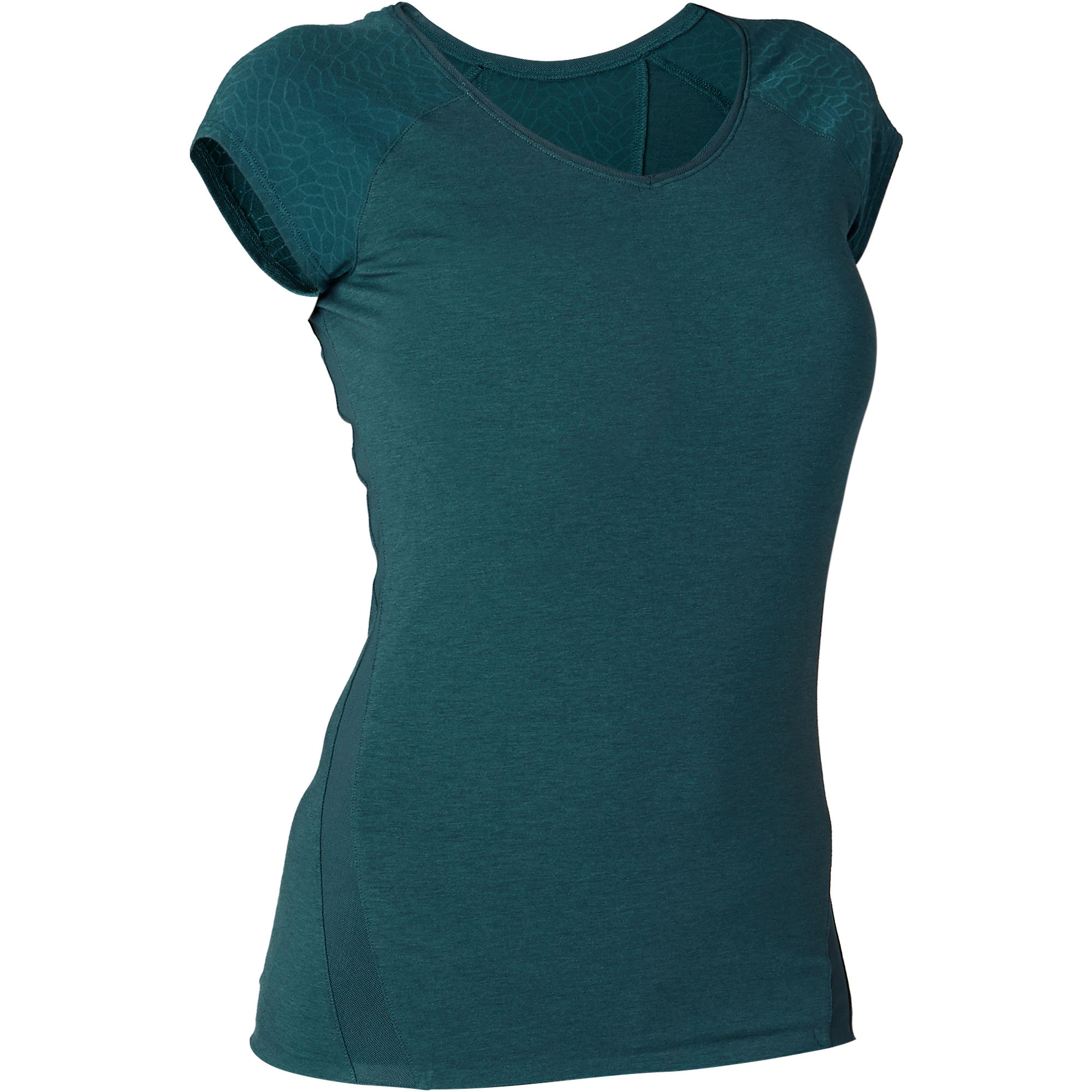 530 Women's Burnout Pilates & Gentle Gym T-Shirt - Teal 9/9