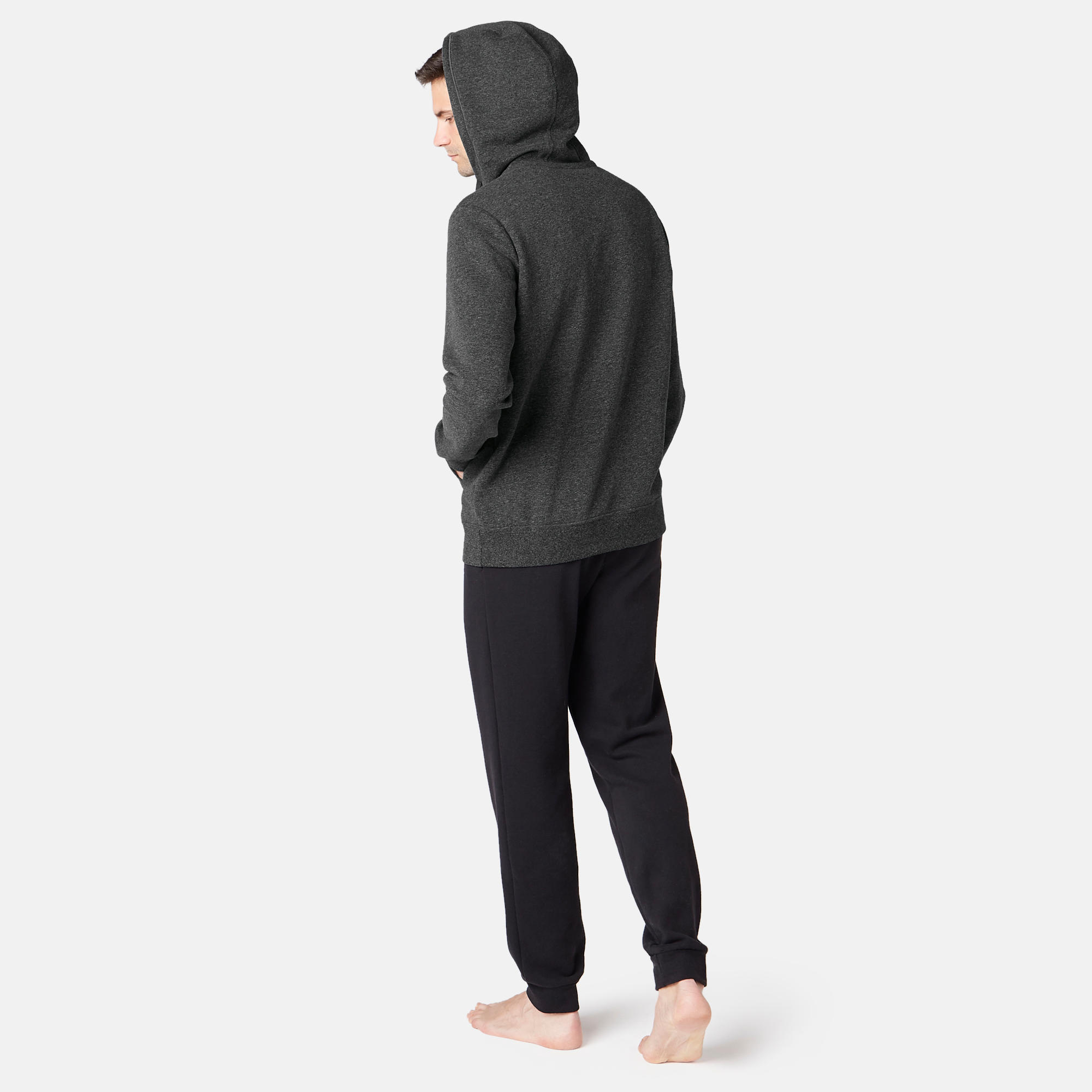 Men's Zip-Up Hooded Jacket 900 - Dark Grey 5/7