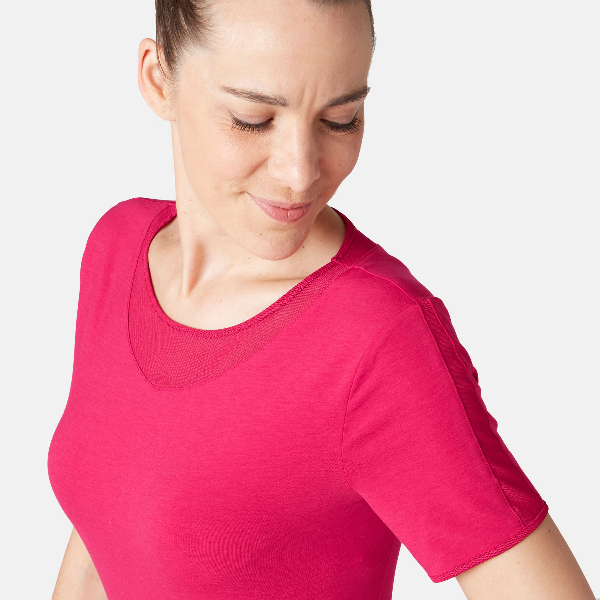 520 Tulle Women's Pilates & Gentle Gym T-Shirt - Red 5/7