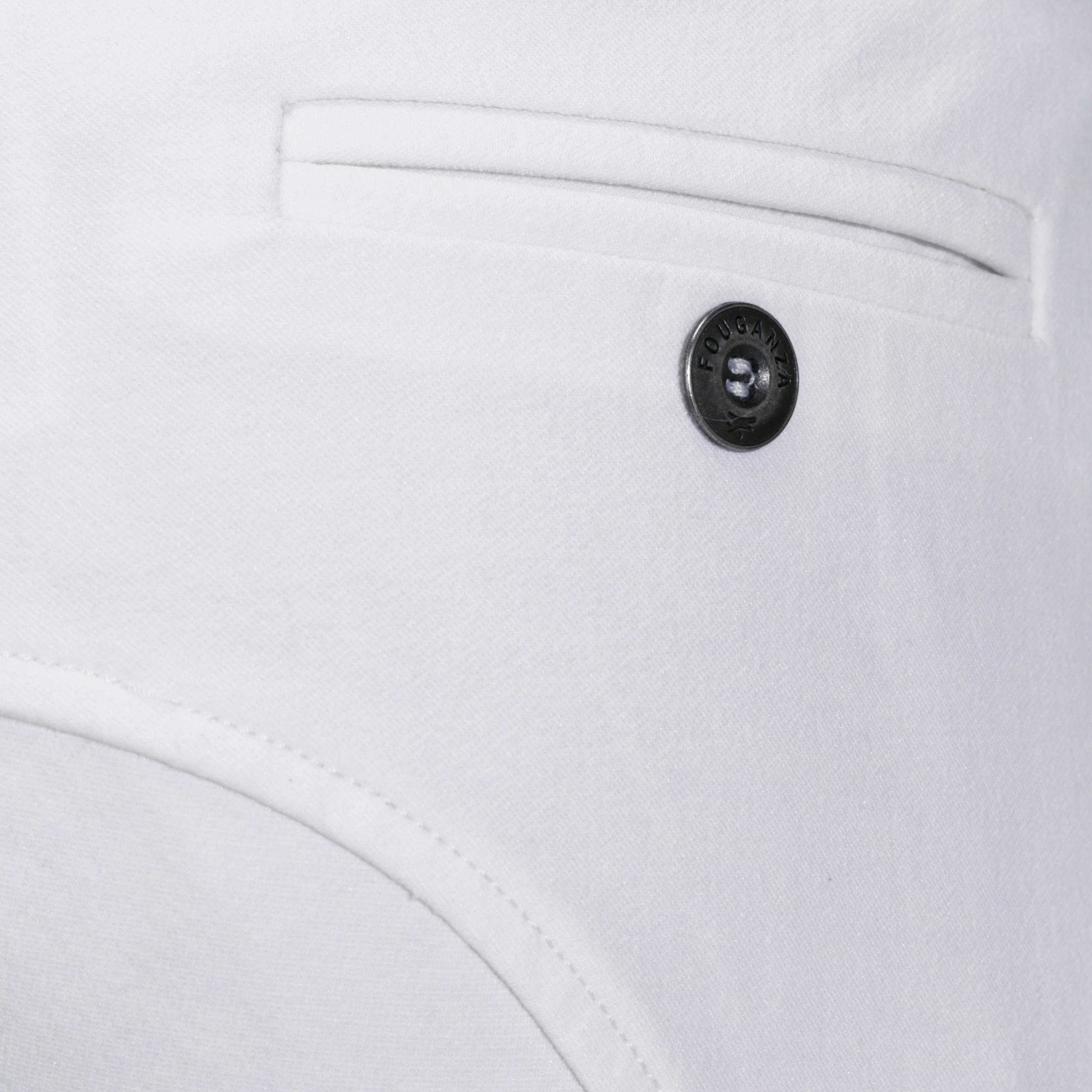 500 Kids' Horse Riding Show Jodhpurs - White 12/19