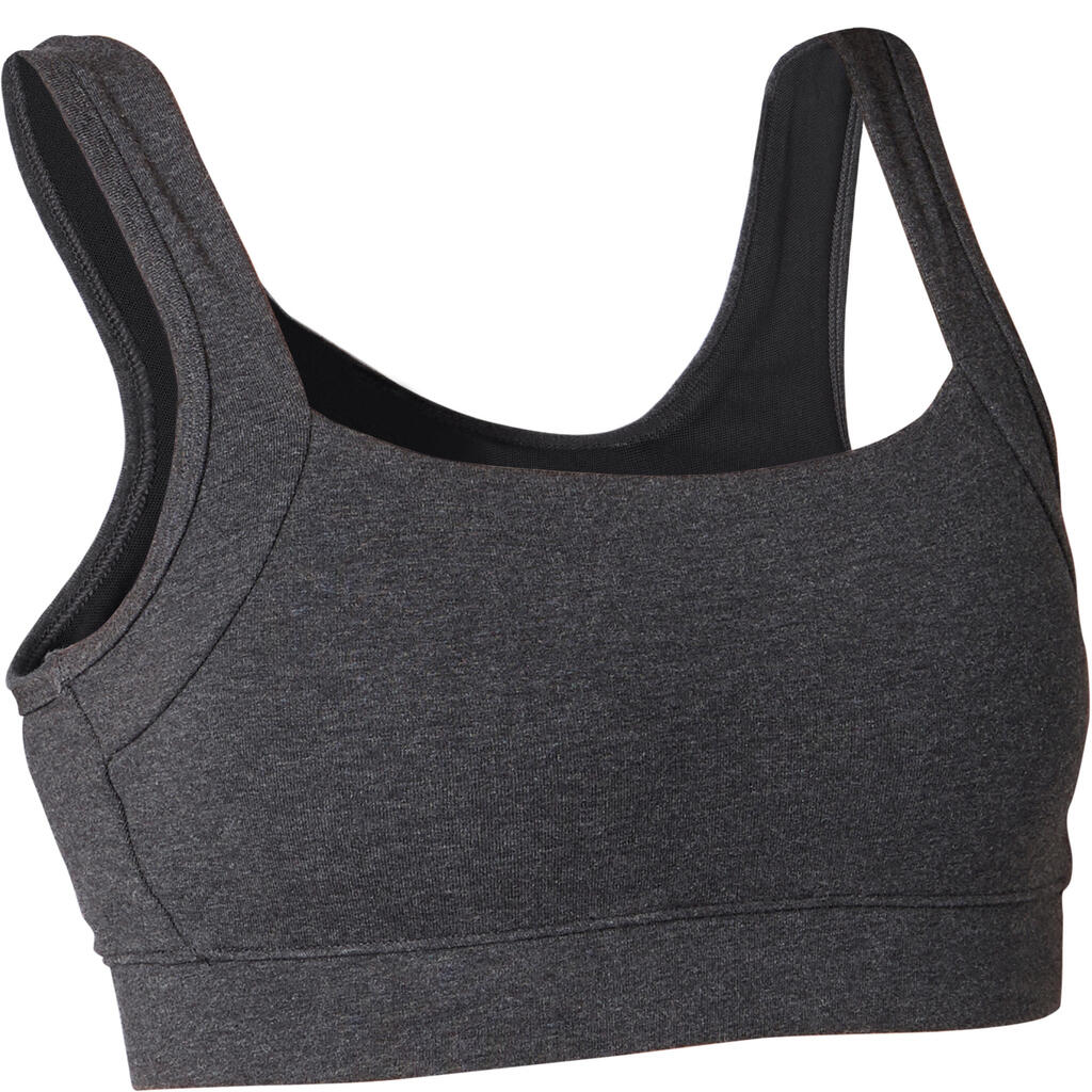 Sport-BH Bustier 100 leichter Halt 