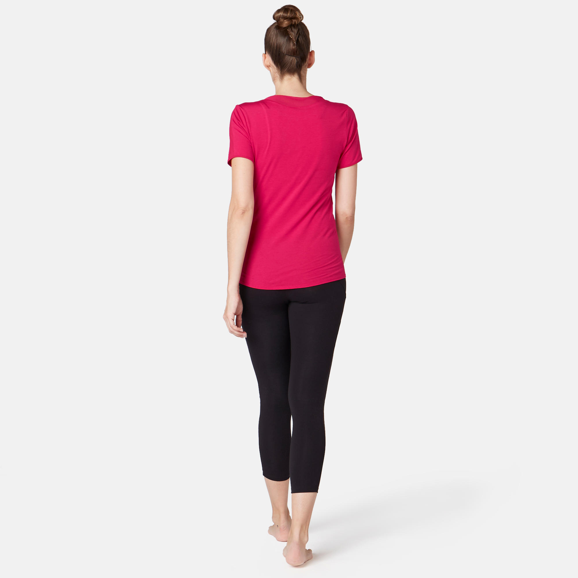 520 Tulle Women's Pilates & Gentle Gym T-Shirt - Red 4/7
