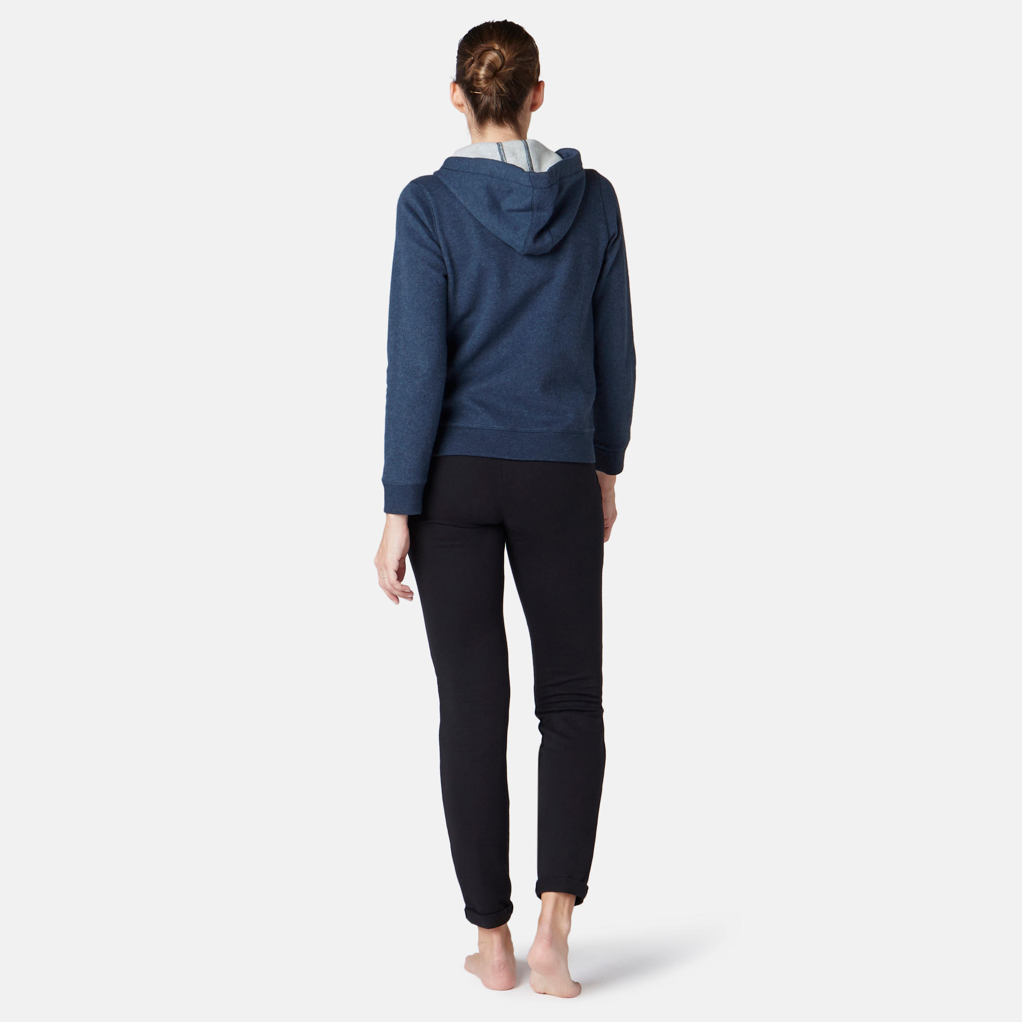 Women's Hooded Jacket 500 - Navy Blue 4/7