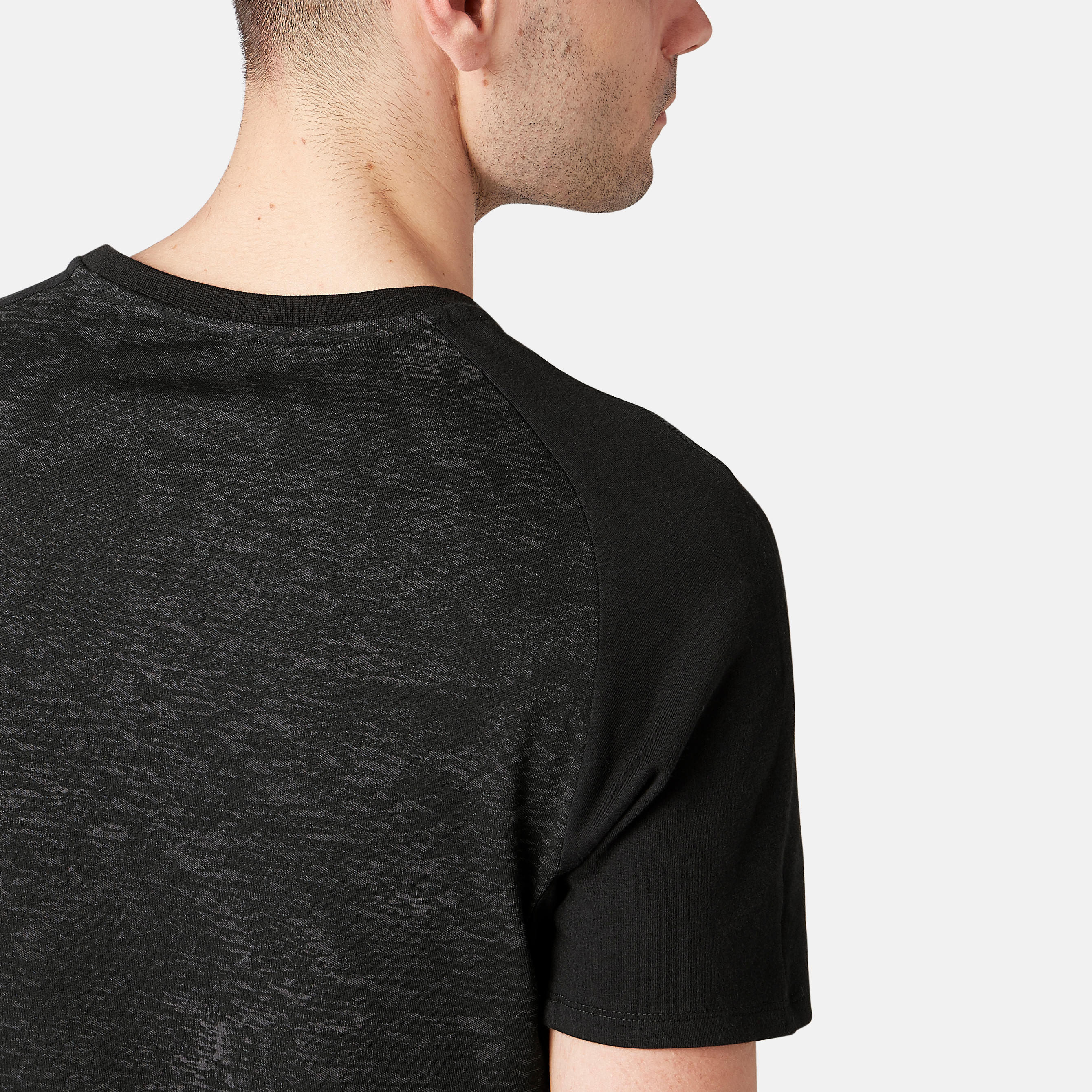 520 Regular-Fit Pilates & Gentle Gym T-Shirt - Dark Grey Print 6/6