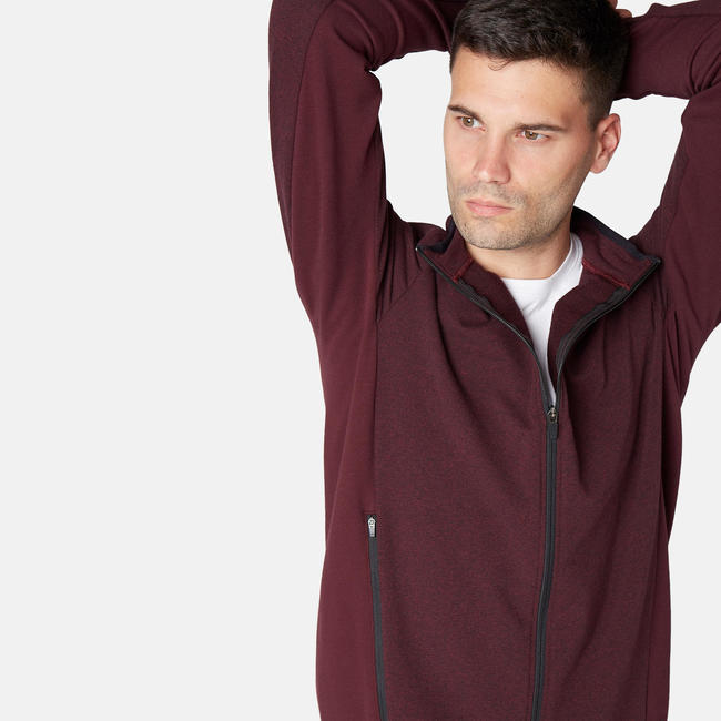 Men's Gym Jacket 500 Burgundy