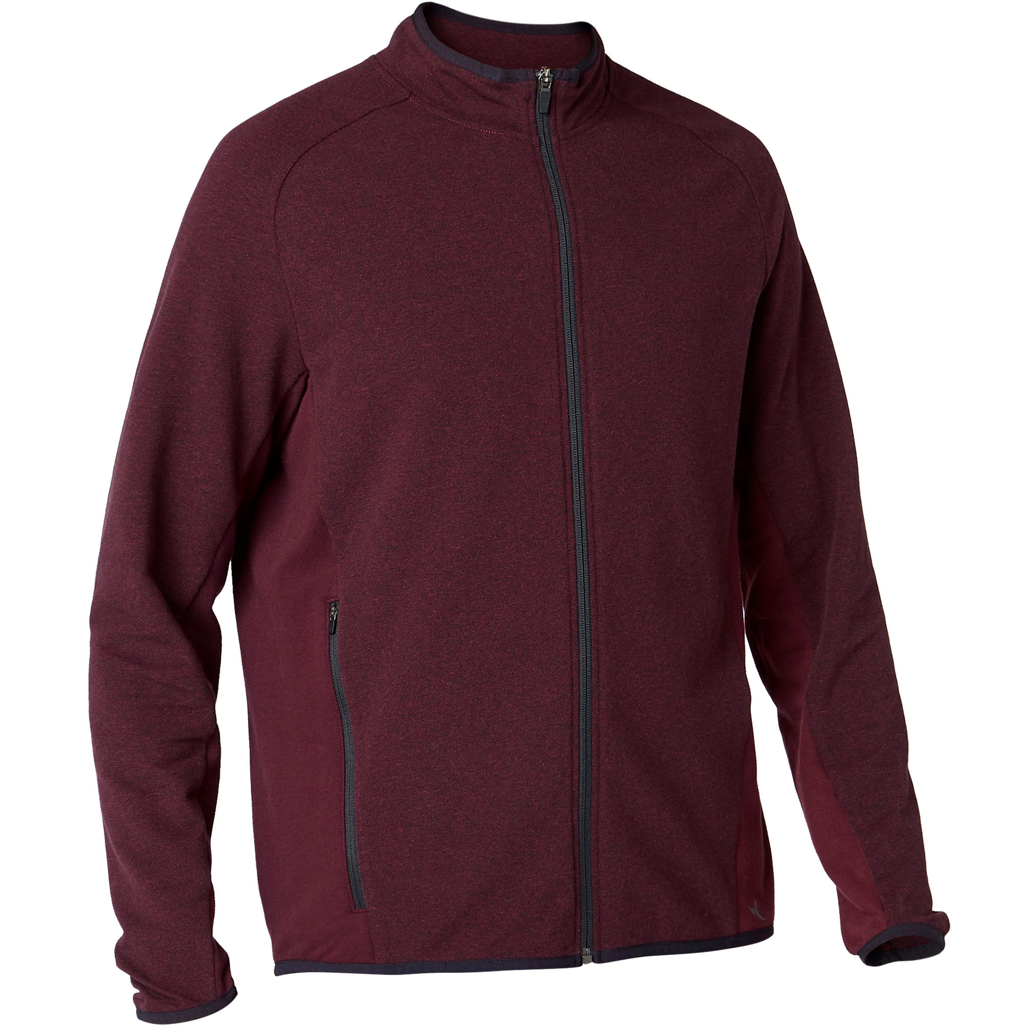 

Men' Gym Jacket French Terry Warm 500 - Burgundy -  By NYAMBA | Decathlon, Red