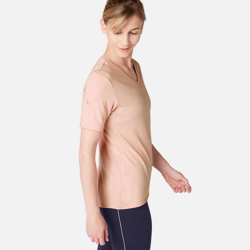 WOMAN T SHIRT LEGGING SHORT Pilates - 510 Regular Gym T-Shirt NYAMBA - Pilates Clothes