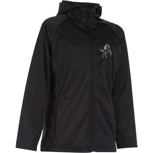 
      500 Children's Horse Riding Softshell Jacket - Black
  